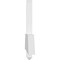 Ekena Millwork Eugene Architectural Grade PVC Gable Bracket, 108"W x 18"H x 2"D x 6"F, 4/12 Pitch GBP108X18X0206EUG00 - alternate 5